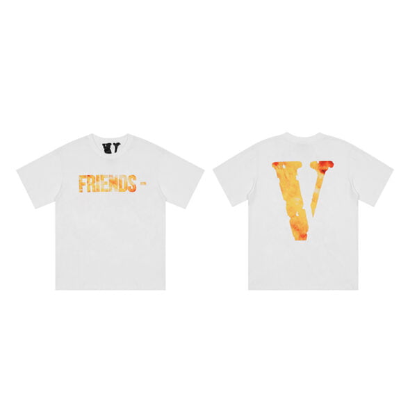 tshirt high quality V monogram printed cotton plush T-shirt Men'sVlones T-shirt