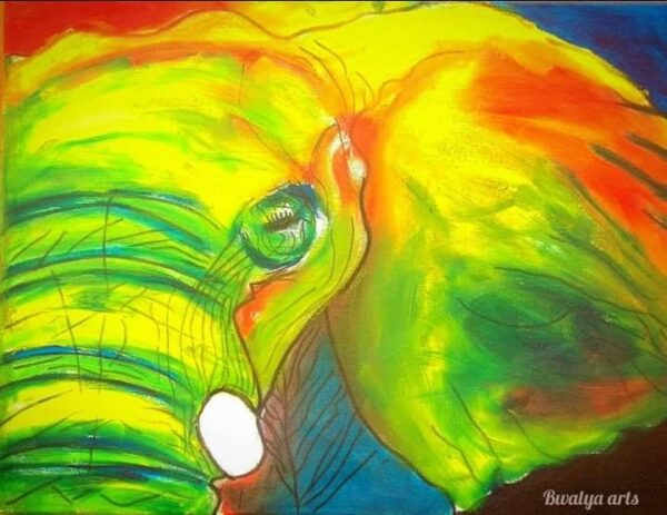 Abstract Elephant painting