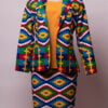 Skirt Suit and Top in Kente